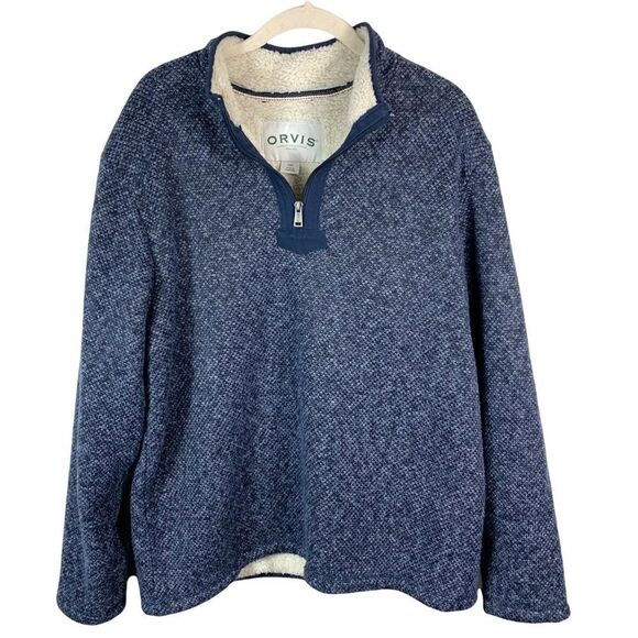 Orvis Brighton Men’s Sherpa-Lined 1/4 Zip Pull Over - Picture 1 of 7